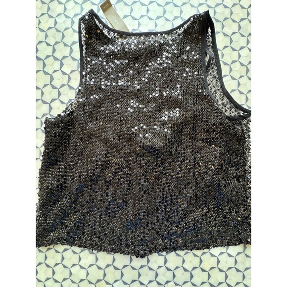 J.Crew Collection Sequin Top & Midi Skirt Set Black Size Small Top & 6 Skirt NWT - Picture 5 of 15